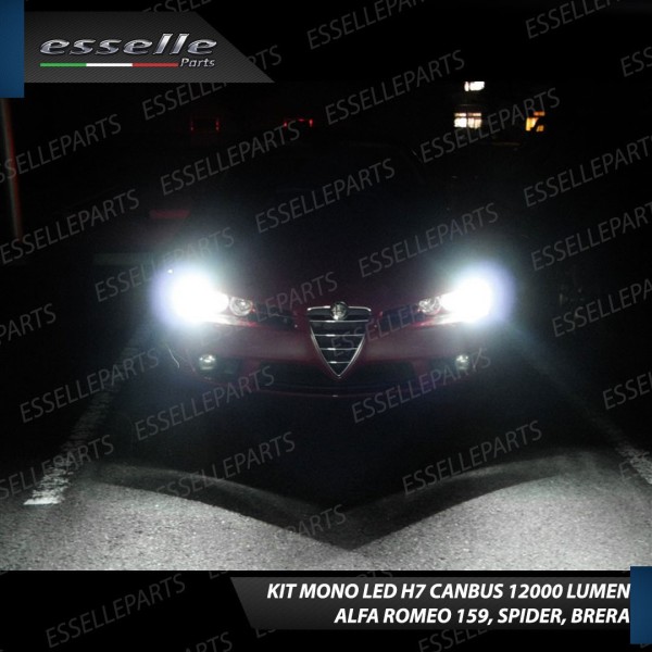Kit Full LED H7 Monoled 12000 LUMEN Canbus bianco ghiaccio ALFA ROMEO Spider