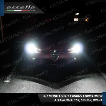 Kit Full LED H7 Monoled 12000 LUMEN Canbus bianco ghiaccio ALFA ROMEO Spider