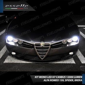 Kit Full LED H7 Monoled 12000 LUMEN Canbus bianco ghiaccio ALFA ROMEO Spider