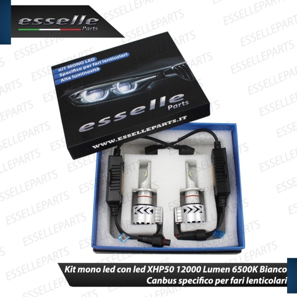 Kit Full LED H7 Monoled 12000 LUMEN Canbus bianco ghiaccio ALFA ROMEO Spider