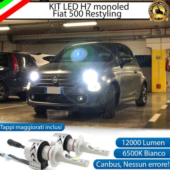Kit Full LED H7 Monoled 12000 LUMEN FIAT 500 RESTYLING