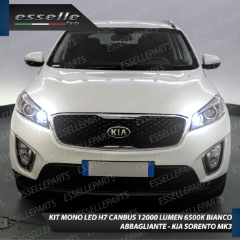 Kit Full LED H7 Mono LED Per Kia Sorento 3 Abbaglianti 12000 Lumen 6000K Bianco