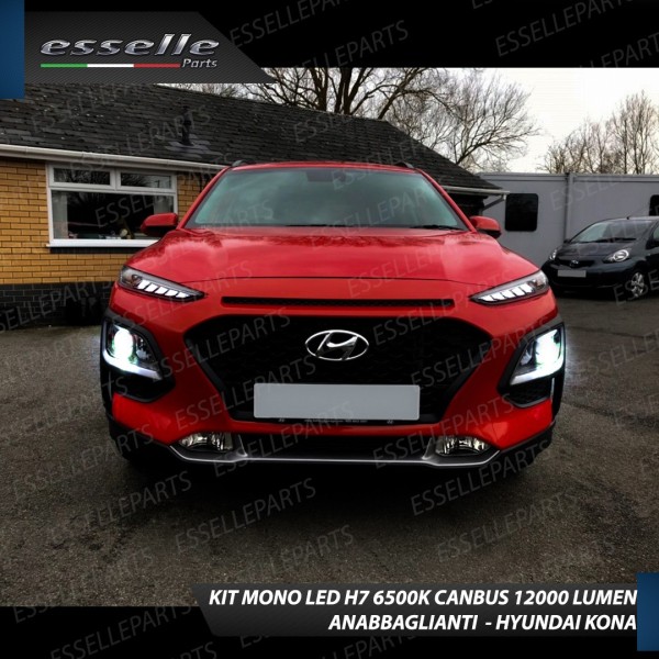 Kit Full LED H7 Monoled 12000 Lumen 6000K bianco HYUNDAI Kona Pre-Restyling