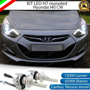 Kit Full LED H7 Monoled 12000 Lumen 6000K bianco HYUNDAI I40 Fino al 2013