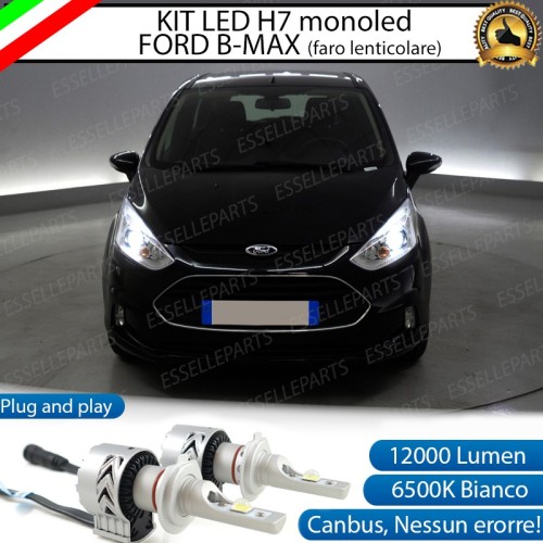 Kit Full LED H7 Monoled 12000 Lumen 6000K bianco FORD B-MAX con Fari Lenticolari