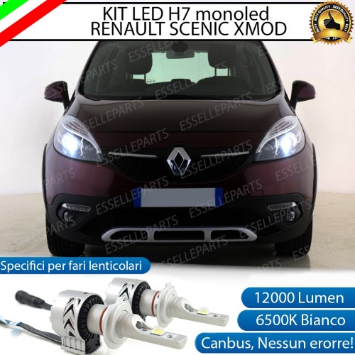 Kit Full LED H7 Monoled 12000 Lumen 6000K ENAULT XMOD Fari Lenticolari