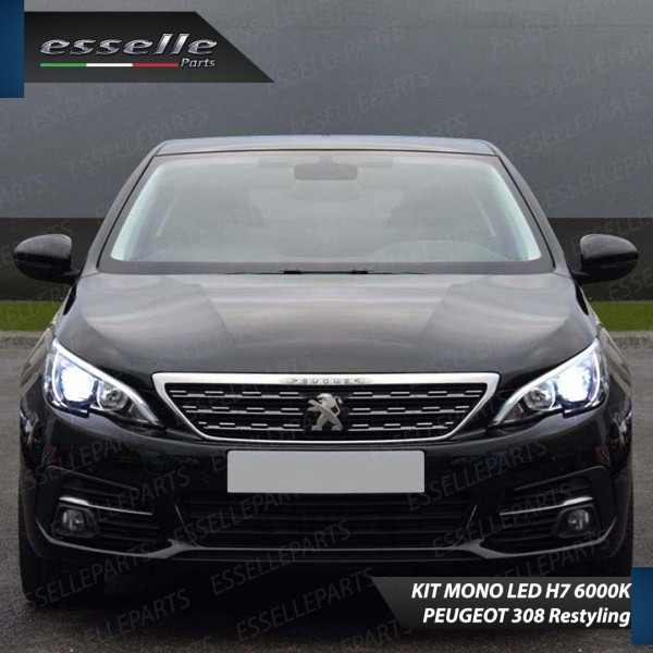 Kit Full LED H7 Monoled 12000 Lumen 6000K bianco PEUGEOT 308 MK2 Lenticolari
