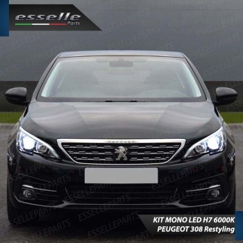 Kit Full LED H7 Monoled 12000 Lumen 6000K bianco PEUGEOT 308 MK2 Lenticolari