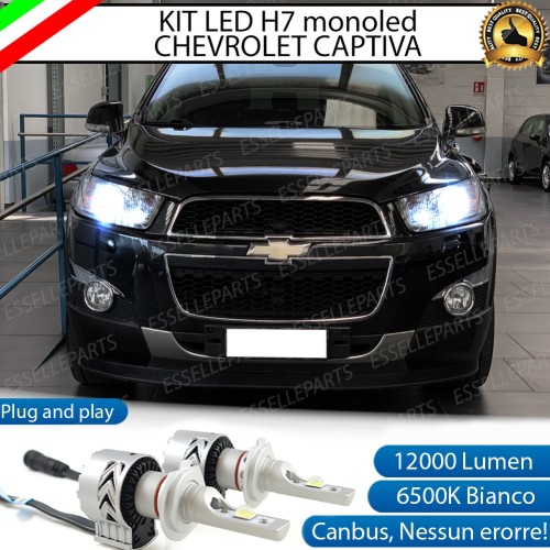 Kit Full LED H7 Monoled 12000 Lumen 6000K bianco CHEVROLET Captiva Restyling