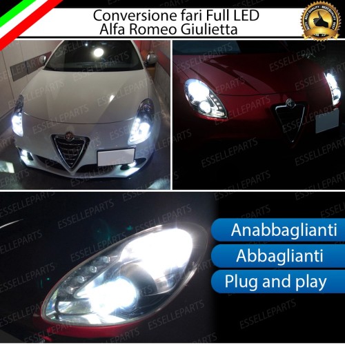 Conversione Fari Full LED 6000K bianco Alfa Romeo Giulietta Fino al 2013
