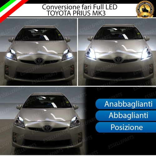 Conversione Fari Full LED per Toyota Prius MK3 6000K Bianco Ghiaccio Canbus