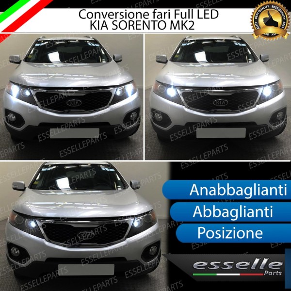 Conversione Fari Full LED 6000K bianco Kia Sorento 2 Fino al 2012