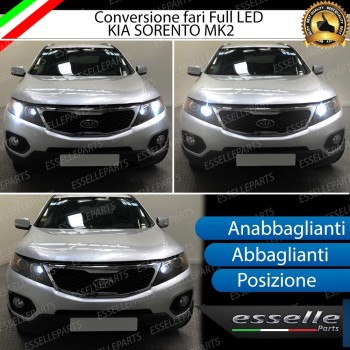 Conversione Fari Full LED 6000K bianco Kia Sorento 2 Fino al 2012