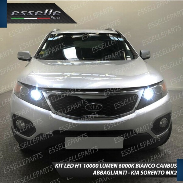 Conversione Fari Full LED 6000K bianco Kia Sorento 2 Fino al 2012