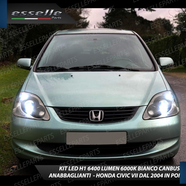 Conversione Fari Full LED 6000K bianco Honda Civic 7G