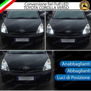 Conversione Fari Full LED 6000k TOYOTA COROLLA VERSO