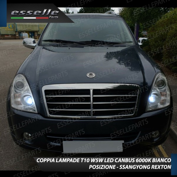 Conversione Fari Full LED per Ssangyong Rexton 6000K Bianco Ghiaccio Canbus