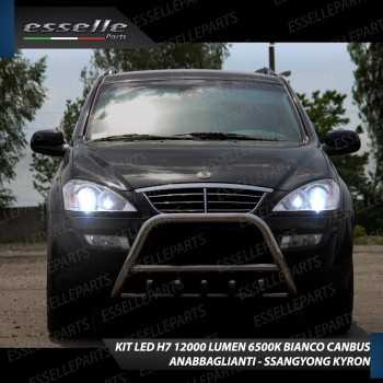 Conversione Fari Full LED per Ssangyong Kyron 6000K Bianco Ghiaccio Canbus