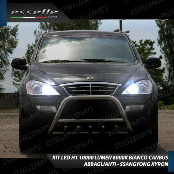 Conversione Fari Full LED per Ssangyong Kyron 6000K Bianco Ghiaccio Canbus