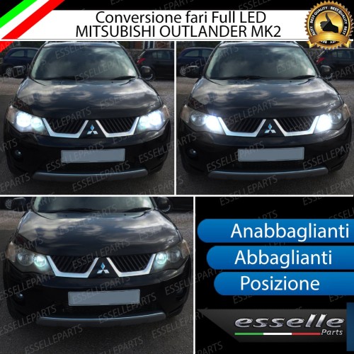 Conversione Fari Full LED per Mitsubishi Outlander MK2 6000K Bianco Canbus