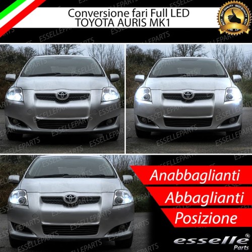 Conversione Fari Full LED per Toyota Auris MK1 6000K Bianco Ghiaccio Canbus