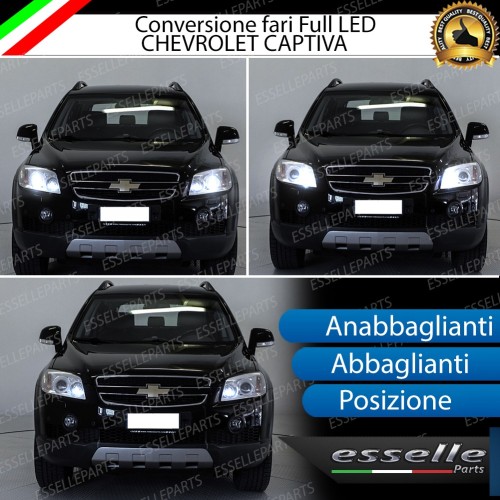 Conversione Fari Full LED 6000K bianco Chevrolet Captiva Pre-Restyling