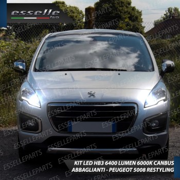 Conversione Fari Full LED 6000K bianco Peugeot 5008 Restyling
