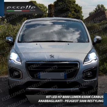 Conversione Fari Full LED 6000K bianco Peugeot 5008 Restyling