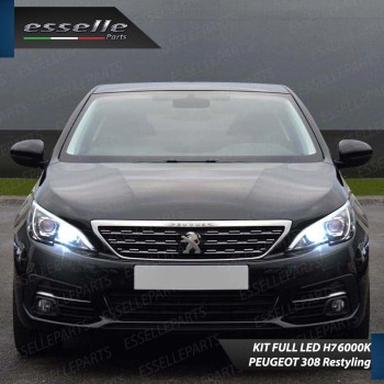 Conversione Fari Full LED conversione mono led PEUGEOT 308 MK2 Con Fari Lenticolari
