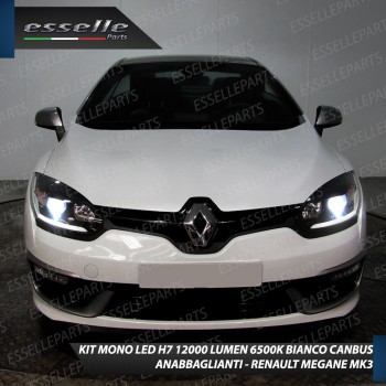 Conversione Fari Full LED 6000K bianco RENAULT MEGANE 3 Con Fari Lenticolari