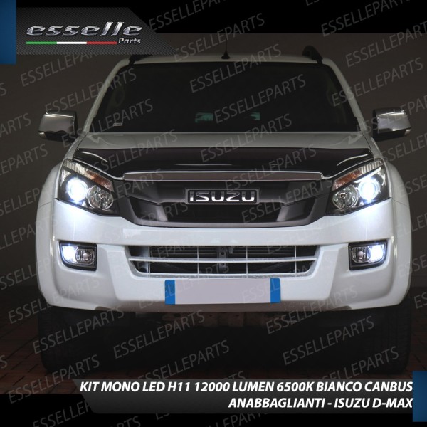 Conversione Fari Full LED 12000LM + 6400LM ISUZU D-MAX MK2 con Fari Lenticolari