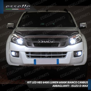 Conversione Fari Full LED 12000LM + 6400LM ISUZU D-MAX MK2 con Fari Lenticolari