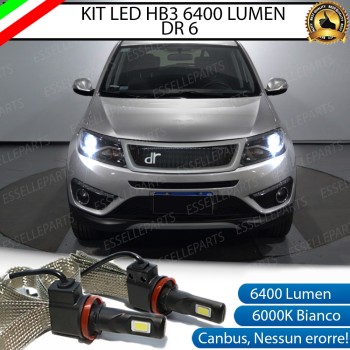 Kit Full LED HB3 6400 LUMEN Anabbaglianti + Abbaglianti DR-6