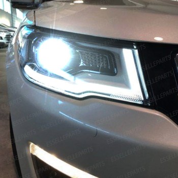 Kit Full LED HB3 6400 Lumen 6000K bianco JEEP COMPASS MK2 Con Fari Lenticolari
