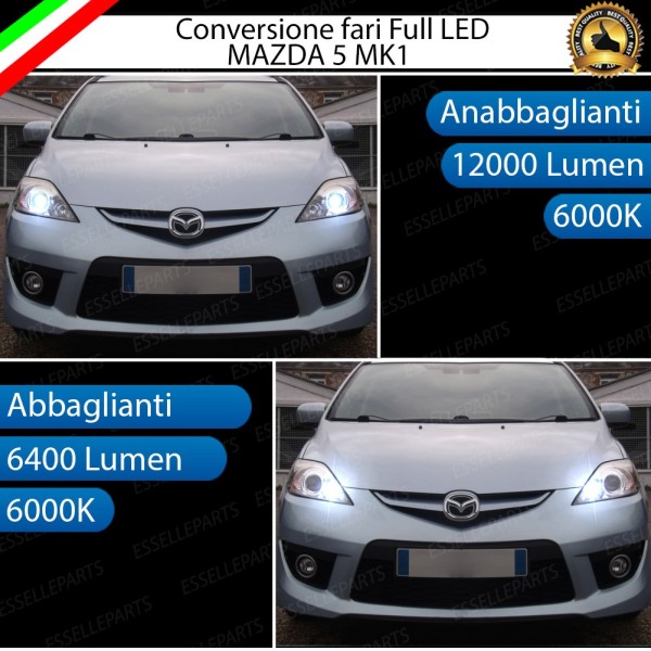 Conversione Fari Full LED MAZDA 5 I 