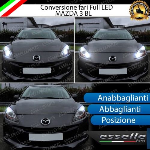 Conversione Fari Full LED 6000k canbus MAZDA 3 2 BL