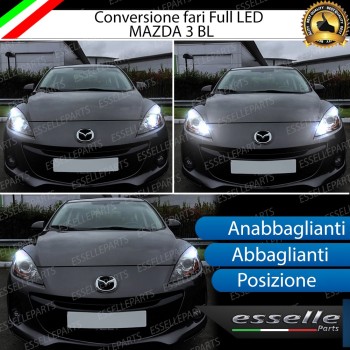 Conversione Fari Full LED 6000k canbus MAZDA 3 2 BL
