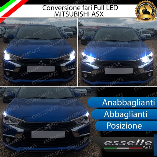 Conversione Fari Full LED per Mitsubishi ASX 6000K Bianco Ghiaccio Canbus