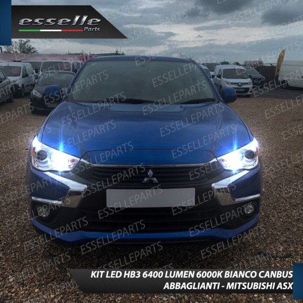 Conversione Fari Full LED per Mitsubishi ASX 6000K Bianco Ghiaccio Canbus