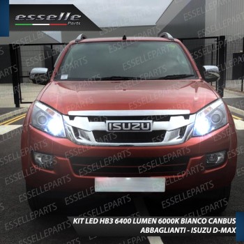 Conversione Fari Full LED 9600LM + 6400LM ISUZU D-MAX MK2 con Fari Lenticolari