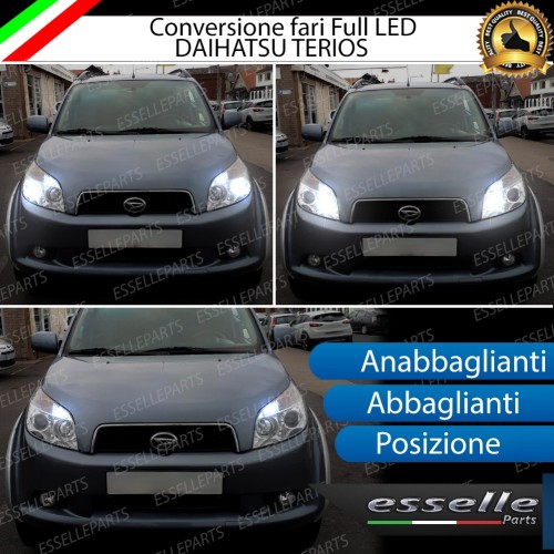 Conversione Fari Full LED 6000K bianco DAIHATSU TERIOS 2 con Fari Lenticolari