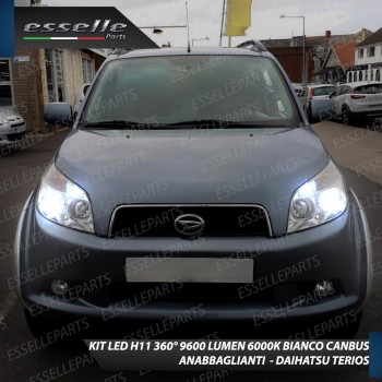 Conversione Fari Full LED 6000K bianco DAIHATSU TERIOS 2 con Fari Lenticolari