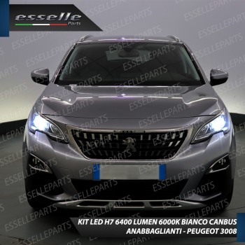 Conversione Fari Full LED Per Peugeot 3008 MK2 6000K Bianco