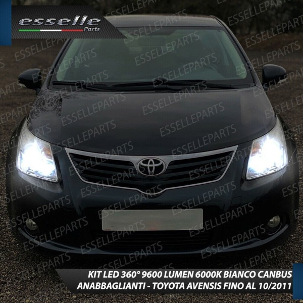 Conversione Fari Full LED 9600LM + 6400LM + 330LM Toyota Avensis MK3