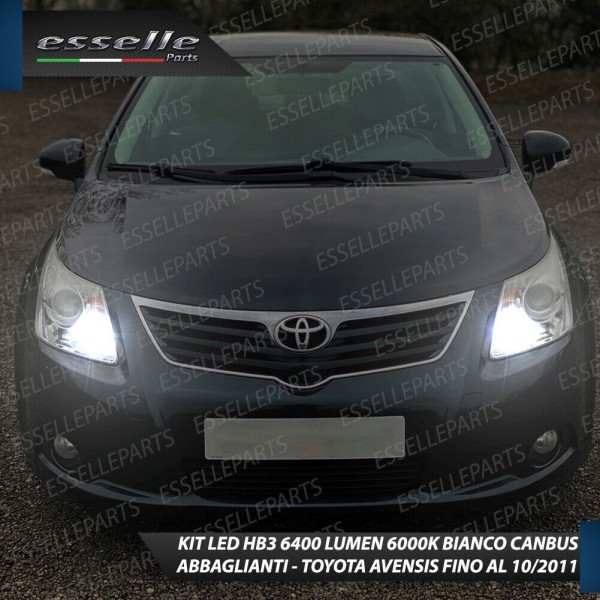 Conversione Fari Full LED 9600LM + 6400LM + 330LM Toyota Avensis MK3