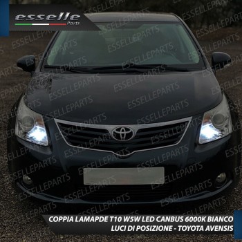 Conversione Fari Full LED 9600LM + 6400LM + 330LM Toyota Avensis MK3