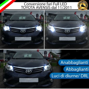 Conversione Fari Full LED 6000K bianco Toyota Avensis MK3