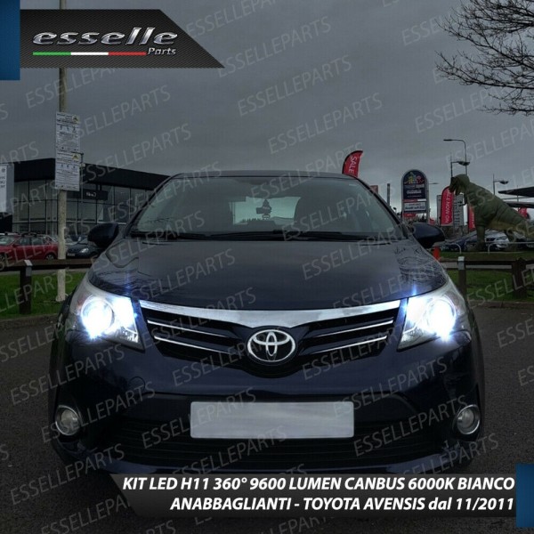 Conversione Fari Full LED 6000K bianco Toyota Avensis MK3