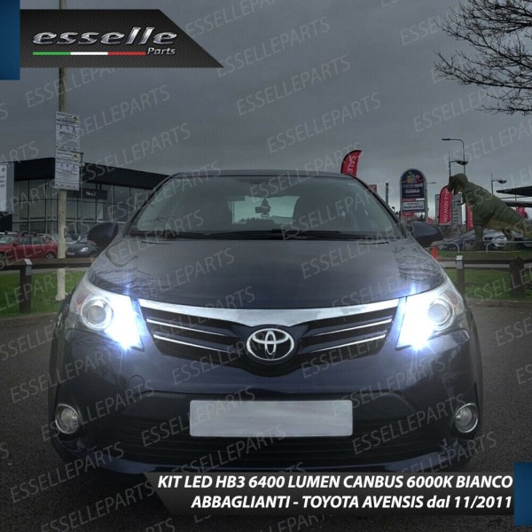 Conversione Fari Full LED 6000K bianco Toyota Avensis MK3