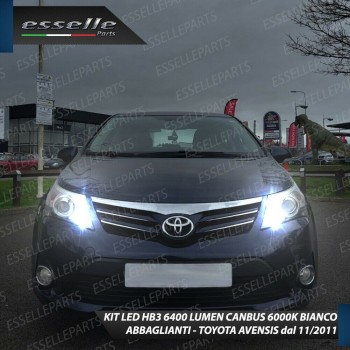 Conversione Fari Full LED 6000K bianco Toyota Avensis MK3